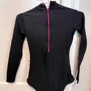 Black with contrasting Zipper Nylon Yumiko